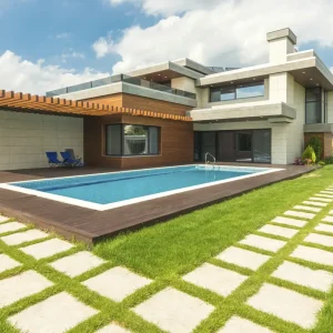 پروژه طراحی فضای بیرونی و نمای مدرن