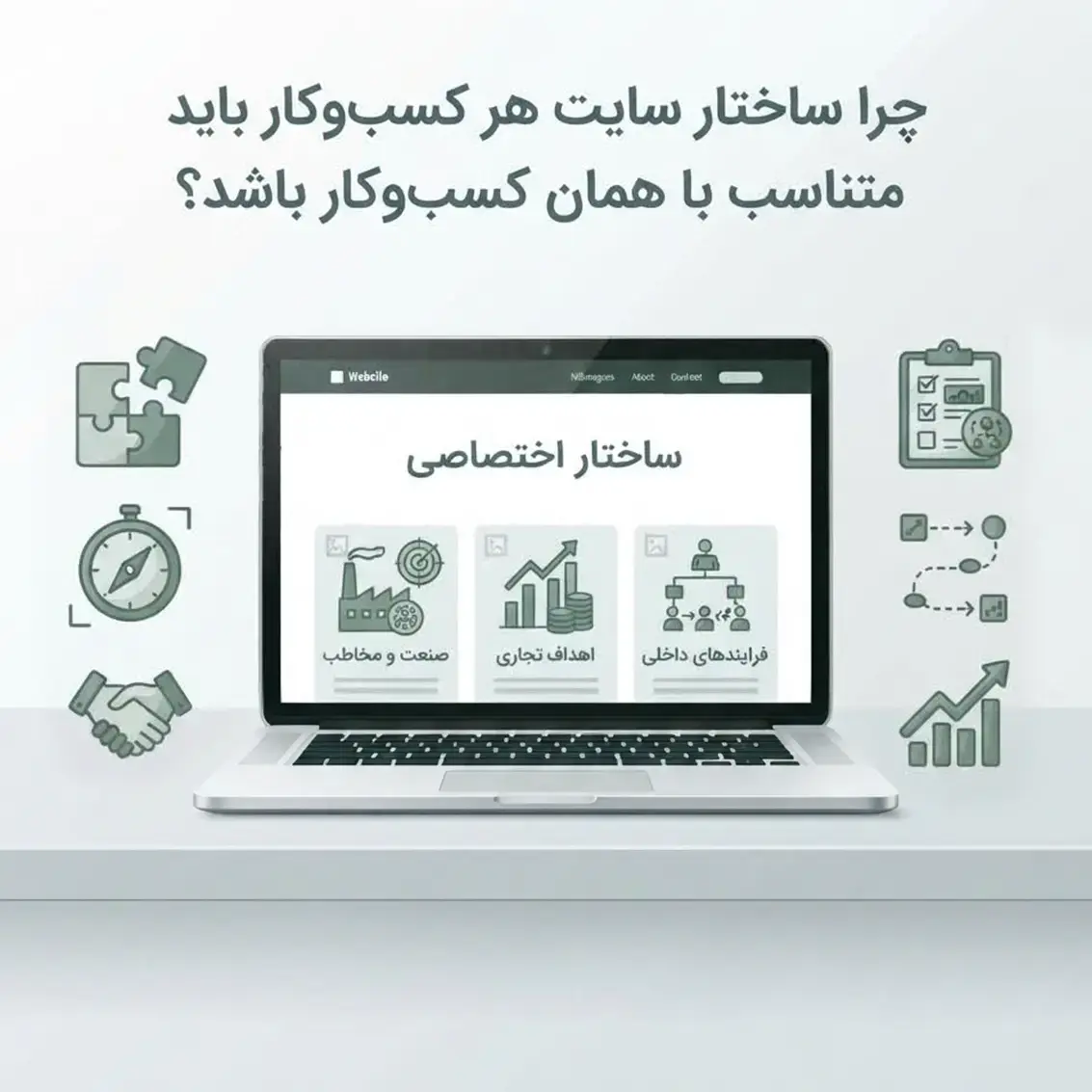ساختار سایت هر کسب‌وکار متناسب با نیازهای هر کسب‌وکار